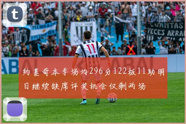 约基奇本季场均296分122板11助明日继续缺席评奖机会仅剩两场